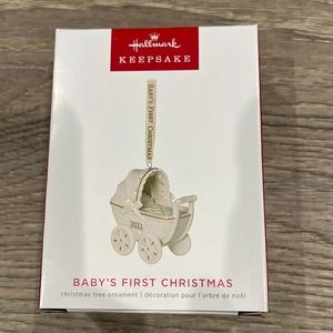 Hallmark 2022 Baby’s First Christmas Carriage Boy or Girl